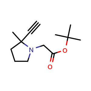 tert-Butyl 2-(2-Ethynyl-2-methyl-1-pyrrolidinyl)acetate