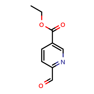 Chemical structure of Ethyl 6-Formylnicotinate , CAS 20857-31-2, AChemBlock U138274