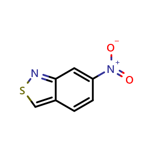 Chemical structure of 6-Nitrobenzo[c]isothiazole , CAS 20712-11-2, AChemBlock U138287