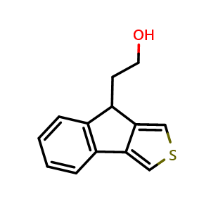 Chemical structure of 2-(8H-Indeno[1,2-c]thiophen-8-yl)ethanol , CAS 2006277-69-4, AChemBlock U138370