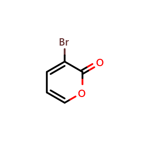 Chemical structure of 3-Bromo-2H-pyran-2-one , CAS 19978-32-6, AChemBlock U138388