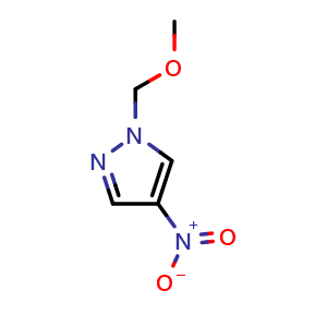 Chemical structure of 1-(Methoxymethyl)-4-nitropyrazole , CAS 199274-87-8, AChemBlock U138393