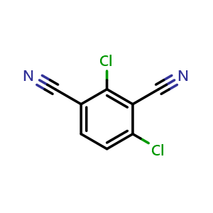 Chemical structure of 2,4-Dichloroisophthalonitrile , CAS 19846-21-0, AChemBlock U138398