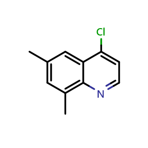 Chemical structure of 4-Chloro-6,8-dimethylquinoline , CAS 196803-72-2, AChemBlock U138422