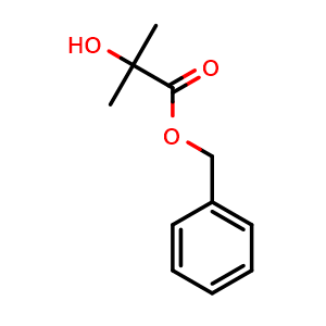 Chemical structure of Benzyl 2-Hydroxy-2-methylpropionate , CAS 19444-23-6, AChemBlock U138457