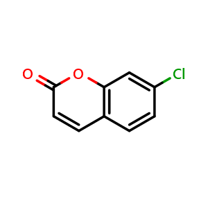 Chemical structure of 7-Chloro-2H-chromen-2-one , CAS 19063-54-8, AChemBlock U138492