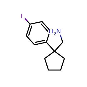 1-(4-Iodophenyl)cyclopentanemethanamine