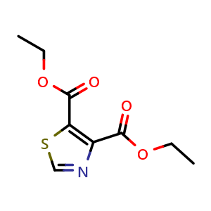 Chemical structure of Diethyl 4,5-Thiazoledicarboxylate , CAS 18940-72-2, AChemBlock U138507