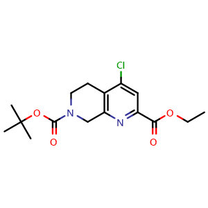 O7-tert-butyl O2-ethyl 4-chloro-6,8-dihydro-5H-1,7-naphthyridine-2,7-dicarboxylate