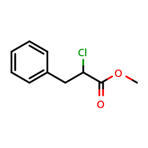Chemical structure of Methyl 2-Chloro-3-phenylpropionate , CAS 18841-64-0, AChemBlock U138529