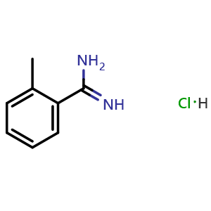 Chemical structure of 2-Methylbenzamidine hydrochloride , CAS 18636-98-1, AChemBlock U138566