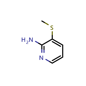 Chemical structure of 2-Amino-3-(methylthio)pyridine , CAS 183610-73-3, AChemBlock U138606