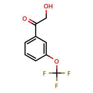 Chemical structure of 2-Hydroxy-3'-(trifluoromethoxy)acetophenone , CAS 1824284-50-5, AChemBlock U138619