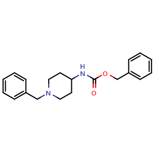 Chemical structure of 4-(Cbz-amino)-1-benzylpiperidine , CAS 182223-53-6, AChemBlock U138656