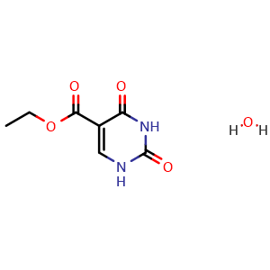 Chemical structure of 5-Carbethoxyuracil Hydrate , CAS 1820712-04-6, AChemBlock U138661