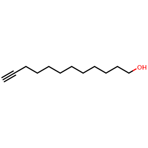 Chemical structure of 11-Dodecyn-1-ol , CAS 18202-10-3, AChemBlock U138673