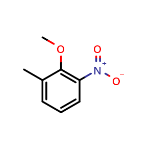 Chemical structure of 2-Methyl-6-nitroanisole , CAS 18102-29-9, AChemBlock U138683