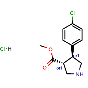 tran-methyl 4-(4-chlorophenyl)pyrrolidine-3-carboxylate hydrochloride