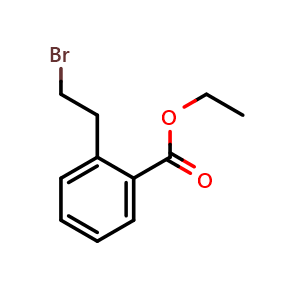 Chemical structure of Ethyl 2-(2-Bromoethyl)benzoate , CAS 179994-91-3, AChemBlock U138745