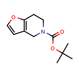 Chemical structure of 5-Boc-4,5,6,7-tetrahydrofuro[3,2-c]pyridine , CAS 179060-34-5, AChemBlock U138758