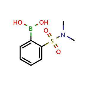 Chemical structure of 2-(N,N-Dimethylsulphamoyl)benzeneboronic acid , CAS 178432-25-2, AChemBlock U138778