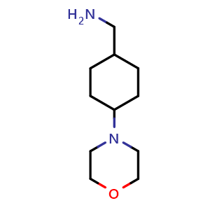 Chemical structure of (4-Morpholinocyclohexyl)methanamine , CAS 1781543-79-0, AChemBlock U138790