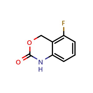 Chemical structure of 5-Fluoro-1H-benzo[d][1,3]oxazin-2(4H)-one , CAS 1780525-17-8, AChemBlock U138798