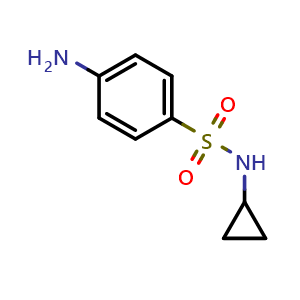Chemical structure of N-Cyclopropyl 4-Aminophenylsulfonamide , CAS 177785-41-0, AChemBlock U138804