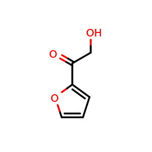 Chemical structure of 1-(2-Furyl)-2-hydroxyethanone , CAS 17678-19-2, AChemBlock U138810