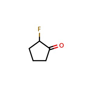 Chemical structure of 2-Fluorocyclopentanone , CAS 1755-12-0, AChemBlock U138823