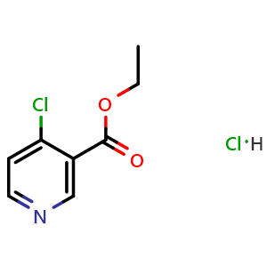 Chemical structure of Ethyl 4-Chloronicotinate hydrochloride , CAS 174496-99-2, AChemBlock U138826