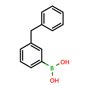Chemical structure of 3-Benzylphenylboronic acid , CAS 173394-24-6, AChemBlock U138836