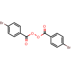 Chemical structure of Bis(4-bromobenzoyl) Peroxide , CAS 1712-82-9, AChemBlock U138855