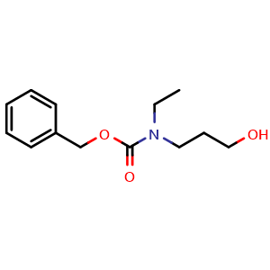 Chemical structure of Benzyl ethyl3-hydroxypropylcarbamate , CAS 170565-87-4, AChemBlock U138867