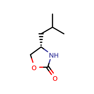 Chemical structure of (S)-4-Isobutyloxazolidin-2-one , CAS 17016-85-2, AChemBlock U138871