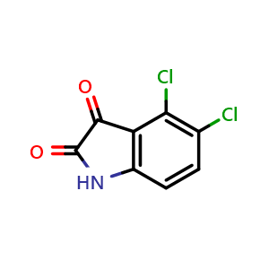 Chemical structure of 4,5-Dichloroisatin , CAS 1677-47-0, AChemBlock U138909
