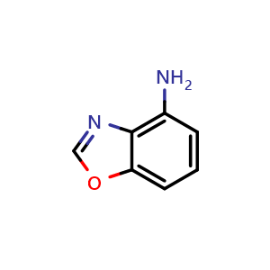 Chemical structure of 4-Aminobenzoxazole , CAS 163808-09-1, AChemBlock U138947