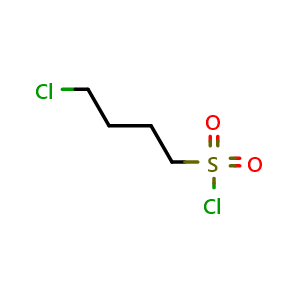 Chemical structure of 4-Chloro-1-butylsulfonyl Chloride , CAS 1633-84-7, AChemBlock U138950