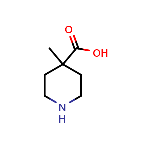 Chemical structure of 4-Methyl-4-piperidinecarboxylic acid , CAS 162648-32-0, AChemBlock U138967