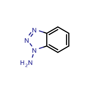 Chemical structure of benzotriazol-1-amine , CAS 1614-12-6, AChemBlock U138991