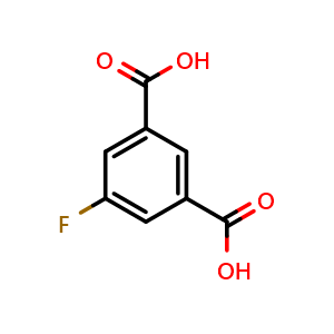 Chemical structure of 5-Fluoroisophthalic acid , CAS 1583-66-0, AChemBlock U139040