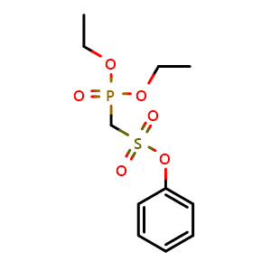 Chemical structure of Phenyl (Diethoxyphosphoryl)methanesulfonate , CAS 157126-38-0, AChemBlock U139054