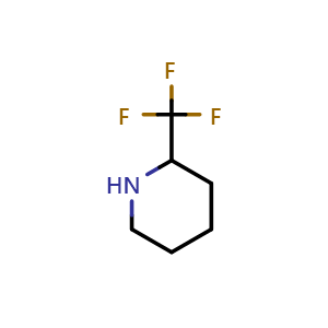 Chemical structure of 2-(Trifluoromethyl)piperidine , CAS 154630-93-0, AChemBlock U139097