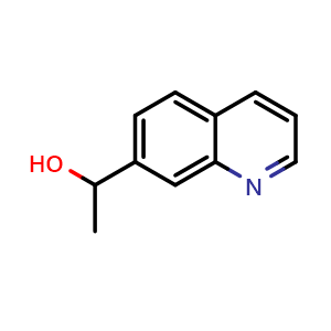 Chemical structure of 1-(Quinolin-7-yl)ethanol , CAS 1529728-34-4, AChemBlock U139132