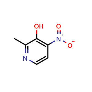 Chemical structure of 3-Hydroxy-2-methyl-4-nitropyridine , CAS 15128-83-3, AChemBlock U139166