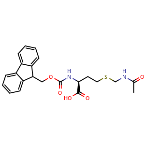 Chemical structure of N-Fmoc-S-(acetamidomethyl)-L-homocysteine , CAS 150281-21-3, AChemBlock U139196