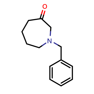 Chemical structure of 1-Benzyl-azepan-3-one , CAS 146407-32-1, AChemBlock U139271