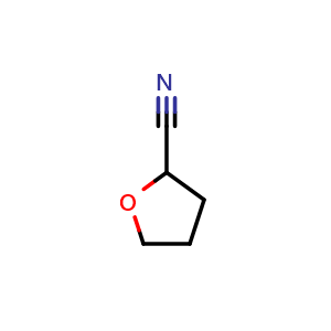 Chemical structure of 2-Cyanotetrahydrofuran , CAS 14631-43-7, AChemBlock U139273