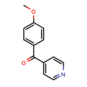 Chemical structure of (4-Methoxyphenyl)(4-pyridyl)methanone , CAS 14548-47-1, AChemBlock U139297