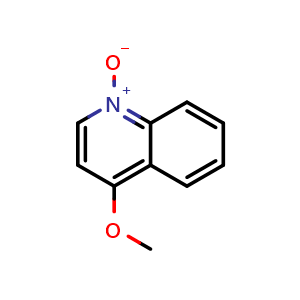 Chemical structure of 4-Methoxyquinoline 1-Oxide , CAS 14547-98-9, AChemBlock U139299